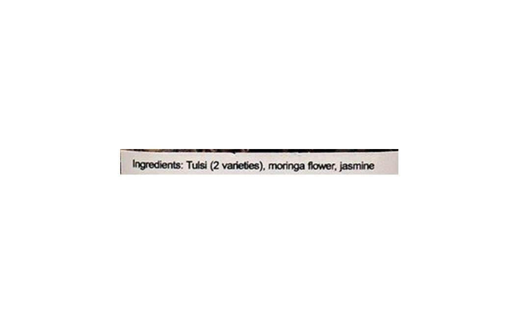 Vrindavan Farm Tulsi Flower Cha, Herbal Tea   Glass Jar  9 grams